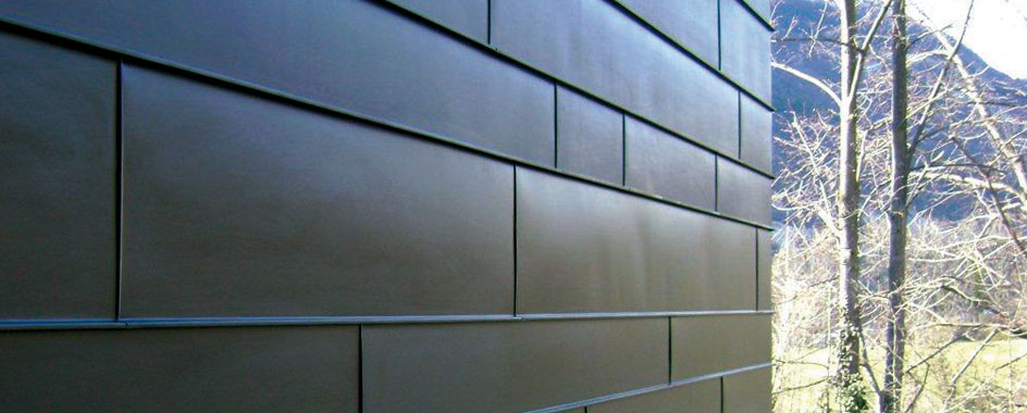Applicazioni in facciata : aggraffatura angolare